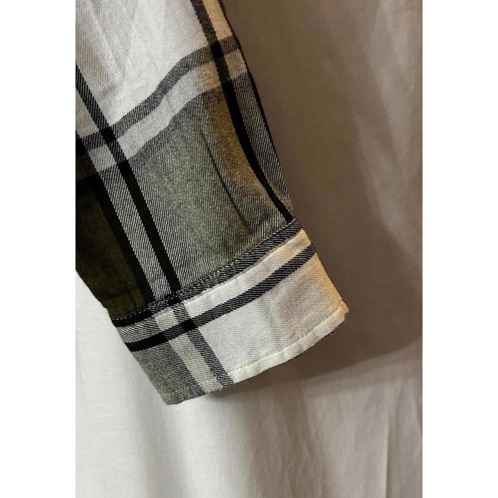 NWT Lucky Brand Womens Long Sleeve Button Plaid‎ Top Shirt Blouse Size Large - Picture 6 of 14